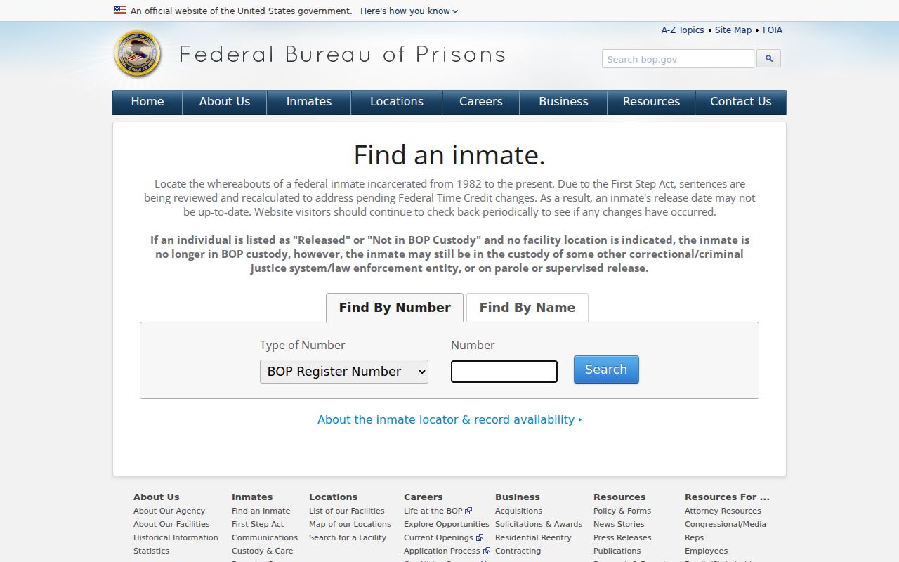 Federal custody record lookup boundary for Mechanicville criminal records